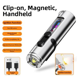 Multifunctional Rechargeable Super Bright Portable Keychain Flashlight