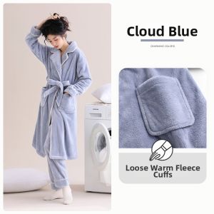 JIALEFEN | Thermal Winter Long Bathrobe for Women