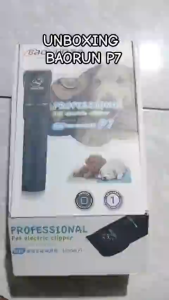 PUSAT BaoRun P7 Merah Alat Mesin Cukur kambing domba di cas Bulu anjing kucing elektrik + Mata Pisau
