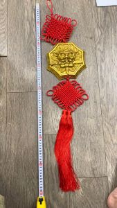 Mặt hổ phù 18cm cầu an hóa sát bằng đồng phong thủy