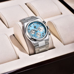 Benyar 2025 Sang Trọng Thể Thao Đồng hồ Quartz Cho nam bằng thép không gỉ Lịch thời trang dạ quang đồng hồ nam Thương Hiệu Hàng Đầu Giản Dị Đồng hồ nam chống nước Nam By-5204