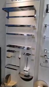 304 Stainless Steel Black Bathroom Organizer Set