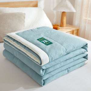 SUNLIGHT HOME ผ้านวมฤดูร้อนใยถั่วเหลืองผ้านวมฤดูร้อนต้านเชื้อแบคทีเรียผ้านวมคลุมฤดูร้อนหลายขนาดระบายอากาศได้ผ้าห่ม 5ฟุตผ้าห่ม 6ฟุตผ้าห่ม 6.5ฟุตผ้าห่ม 7.2ฟุต