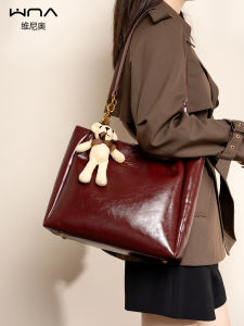 Wedding Tote Bag Large Capacity Handbag English Style Womens Bag Red Vintage New 2025 Wedding Bridesmaid Handbag Shoulder Bag