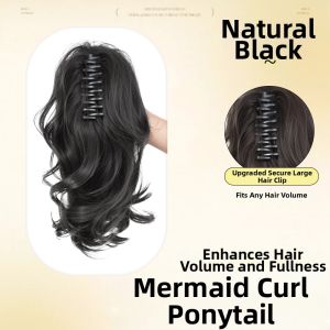 High Top Hair Addition Fake Ponytail Waterfall Hair Flip