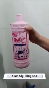 Nước tẩy gạch xi măng tẩy hồng nhà tắm toilet ( Hồng ) đa năng TGSA Super Cleaner Pink 960ml cao cấp sifa - Huy Tưởng