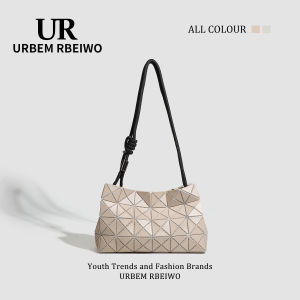 UR Womens Summer Frosted Mother-of-Pearl Geometric Diamond Bread Bag Shoulder Crossbody Underarm Bag Outdoor Casual Handbag