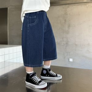 Classic Washed Denim Shorts for Boys Summer New Arrival Childrens Korean Style Clothing Short Length Ultra Thin Fabric