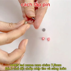 Chip LED nam châm siêu nhỏ 7.5mm đa sắc màu nhấp nháy sử dụng cho tượng nhỏ mô hình đồ thủ công đồ chơi trang trí