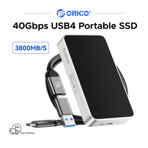 ORICO 40Gbps USB4 3800ถ่ายโอนข้อมูลแบบพกพา SSD ความเร็วสูงเมกะไบต์/วินาทีรองรับ Thunderbolt 3/4น้ำแข็งผิวเย็นฟิล์มความเข้ากันได้หลายระบบ