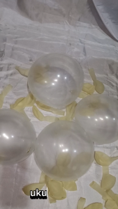 Balon Ulang Tahun Latex Ultah Transparan 12" Satuan Karet Polos