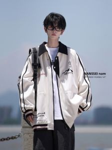 NANSSE | Áo Khoác Dài Màu Sắc cổ Retro Nam Mùa Xuân Thu 2026