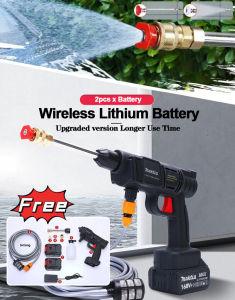 High-Pressure Washer High-Pressure Portable Washer Cordless Power Spray Agricultural Water Gun for Car Washing 48v-168v