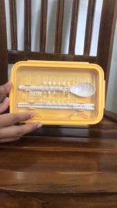 Japanese Lunch Box Containers Bekal Wadah Tempat Makanan Anak Dewasa Sekolah Kerja Paket Gratis Sendok dan Sumpit