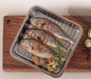 Semua guna 304 masa tahan lama dengan tudung + wayar S M L saiz Dishwash Microwave selamat