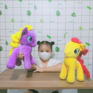 THÚ BÔNG NGỰA PONY THIÊN THẦN NHIỀU MÀU DỄ THƯƠNG CHO BÉ GÁI