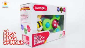 IQAngel Spinner 3in1 Busy Bugs BPA Free Fidget Toy Mainan Anak IQYJ18002