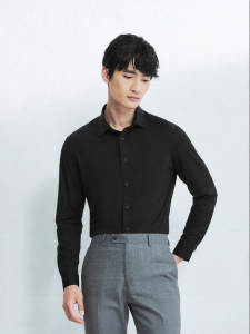 Men Business Casual Long Sleeve Shirt
