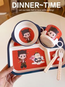 JUZIJIADEKEER | Cute Nezha Design Baby Utensil Set