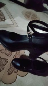 Size 35-40 Women's Fashion Leather Dance Shoes: Thick Heel High Heels & Elegant Middle Heel Sandals