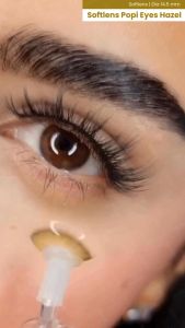 OLALILA Softlens My Popi Eyes Hazel 14.5mm Natural Lens by Pinkin Softlens