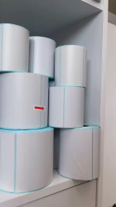 สติกเกอร์ลาเบล 80×50mm 500 Labels |แพ็ค 3 ม้วน Thermal Sticker Label พิมพ์ฉลากขนส่ง ไม่ใช้หมึก ใช้กับเครื่องพิมพ์บาร์โค้ด