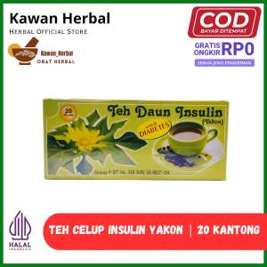 Teh celup daun insulin yakon herbal Untuk Penderita Diabetes 100% ORIGINAL