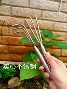 Thickened Stainless Steel Three-Pronged Gardening Fork: A Must-Have Tool