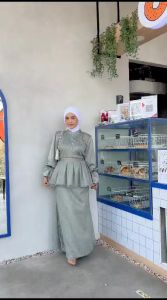 JD Dress Jennifer Fashion Busana Pakaian Wanita Dewasa Gamis Maxi Maxy Busui Bahan Brukat Chantily