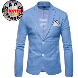 BLAZER PRIA TERBARU / MODEL 3 SAKU TEMPEL / JAS MILENIAL /JAS SEKOLAH / ISTANA BLAZER