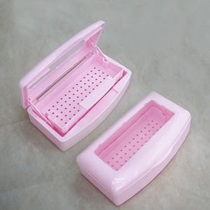 Nail Art Tool Sterilizer Tray Clean Sterilizing Box Storage Organizer for Tweezers Nail Implement