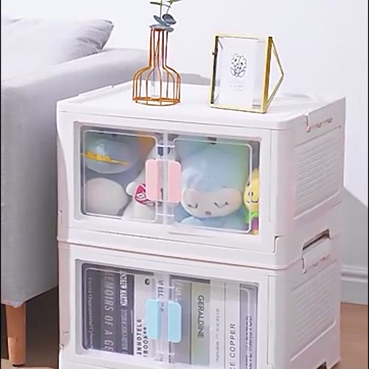 Double Door Folding Box With Wheels Large Multifunction Foldable