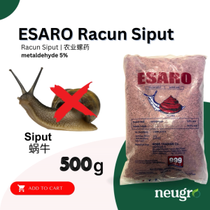 ESARO Racun Siput (500g) / Snail Poison/ Molluscicide Pellets Metaldehyde 5% 蜗牛药/螺药