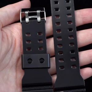 Dây Đeo Đồng Hồ Cao Su Màu Đen 16mm Tương Thích Với Casio G-SHOCK G-8900 GA-100 120 110GB - Dây Đeo Thay Thế Cho Đồng Hồ Truyền Thống