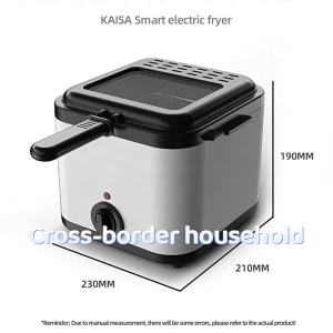SG(Ready Stock)1000W 2.5L Potable Multifunctional household fryer Kitchen Pot fast cooking and frying For Fried