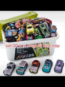 Bộ 30 ô tô chạy đà mini cho bé Bộ đồ chơi 30 chiếc ô tô mô hình (Siêu bền nhiều màu sắc)