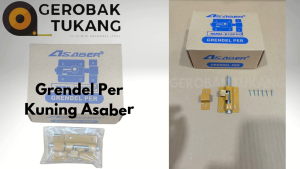 Grendel Per Kuning Asaber / Grendel Pintu - Grendel Jendela