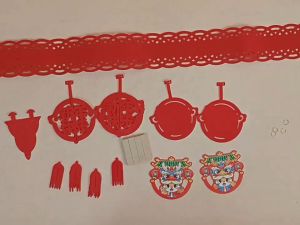 Garland Gantungan Rezeki Bahan Bludru Tahun 2025 Ular Snake / Hiasan Dekorasi Sincia Imlek CNY