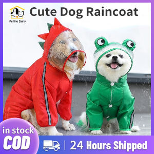 Dog Waterproof Raincoat Pet Disguise Outdoor Raincoat Funny Raincoat Puppy Hoodie Pet Clothes Jacket