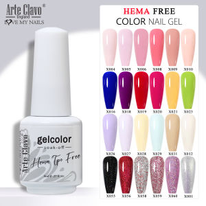Arte Clavo 8ml HEMA FREE Glitter Gel Nail Polish Pink Sliver Gold Sparkling Varnishe Jelly Nude Flash Collection UV LED Manicure