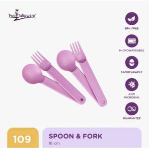 Sendok Garpu Set Tulipware