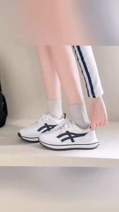 white sepatu sport cewek korean style kekinian kets fashion rubber chunky shoes for women sapatos casual sneakers