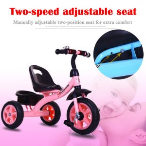 Childrens Tricycle Bike Stroller Bike 2in1 Portable Bike for Kid Outdoor Sports 2-6 Years Old Infant Trolley