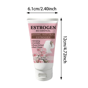 Kem Dưỡng Tâm Trạng Estrogen Dành Cho Nữ 80g - Kem Dưỡng Thể Và Da Mặt Chiết Xuất Nhân Sâm Rau Má Hoa Hồng Chống Lão Hóa Cân Bằng Da