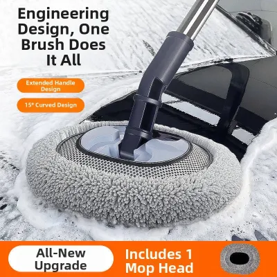 Extending Dust Removing Car Cleaning Brush with Long and Rotatable Design