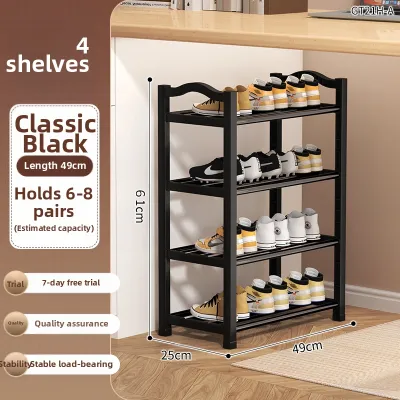 JIAJIESHI | Compact Plastic Shoe Rack for Narrow Spaces Multi-tiered