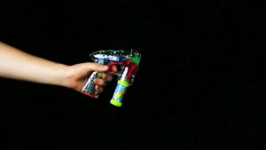 Light Up Bubble Fun Bubble Blowing Gun with Flashing LED Lights