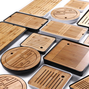Japanese bamboo tea tray Tea board dry brewing small tea table