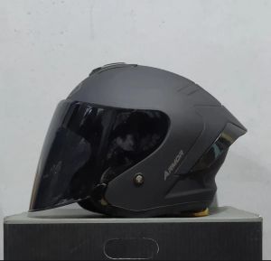 Helm JS Armor Half face Putih Pria Wanita terbaru