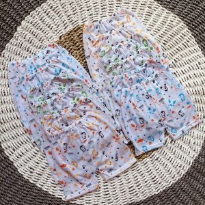 Promo 12pcs Celana Pendek Bayi Full Print 0-4 Bulan Motif Pinguin